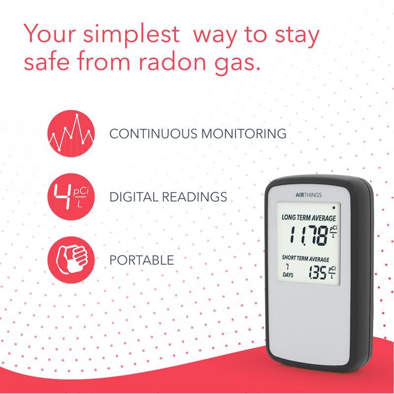 Airthings Corentium Home Digital Radon Detector 1 pk, 3 of 4