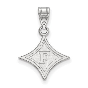 Black Bow Jewelry 10k White Gold Furman Paladins NCAA Medium Pendant - 1 of 3