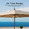 NicBex Patio Umbrella Waterproof, UV-Proof Beach Umbrella with Crank Lift and Tilt, Sun Shades, Outdoor Umbrellas for Patio, Pool - 3 of 4