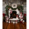 Pavilion Gift Company - Cream Faux Fur - 19" Wreath - Tree Ornaments - 3 of 4