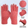 Unique Bargains Touchscreen Winter Anti-Slip Common Size Warm Hiking Gloves 8.7" x 3.5" 1 Pair - 3 of 4