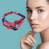 Unique Bargains Women's Fashion Flower Pattern Cross Elastic Hairband for Women 1 Pc - 3 of 4