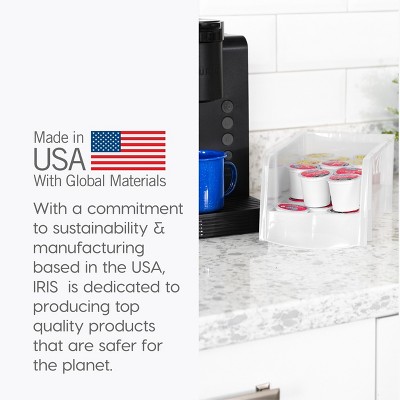 Clear Jumbo Stackable Plastic Storage Bins with Open Front