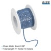 Unique Bargains Bags Clothing Decoration Crystal Rhinestone Sew on Close Claw Chain Trim - 2 of 4