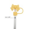 Unique Bargains Bow Straw Cover Cap 4 Pcs - 2 of 4