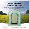 Walk-in Greenhouse, Portable Greenhouse with Shelves, High-Strength PE Material,with DoorS and Windows - 2 of 4