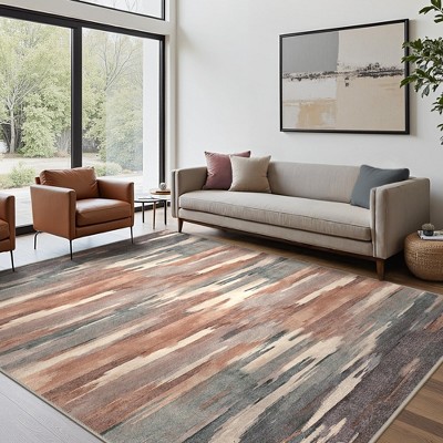 Abynow Medallion Faded Persian Indoor Area Rug