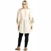 Women's Floral Embroidered Peasant Dress - Velzera - 2 of 4
