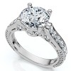 Pompeii3 Certified 2 1/4Ct Antique Diamond Engagement Ring 14k Gold or Platinum - 3 of 4