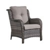 POCASSY Wicker Patio Lounge Chairs with Ottomans and Cushions, Set of 2 - 2 of 4