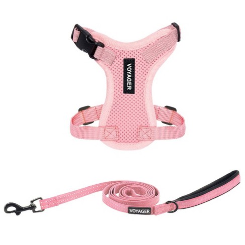 Voyager Step-in Lock Adjustable Dog & Cat Harness And 5ft Leash Combo ...