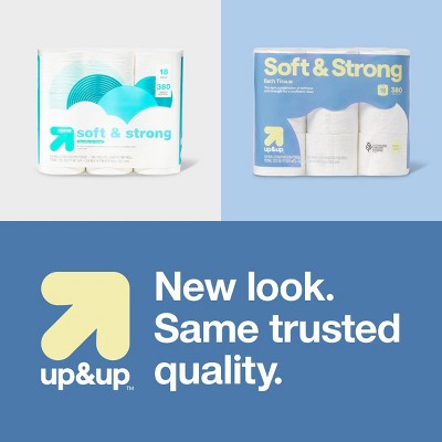 Soft & Strong Toilet Paper - 18 Rolls - up&up™: Mega Size, 380 Sheets Per Roll