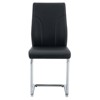 FONTOI 6PCS Dining Chairs with Metal Legs&High Back for Dining Room, Meeting Family Dining Needs, Black, 16"*37.4"*15.7" - 2 of 4