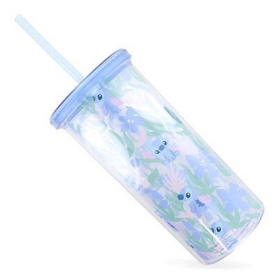 Disney Lilo & Stitch Thirsty Tumbler With Lid and Straw, Holds 32 Ounces