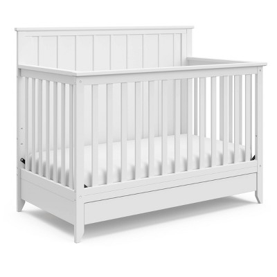 Storkcraft Forrest 4-in-1 Crib with Drawer, GREENGUARD Gold Certified - White