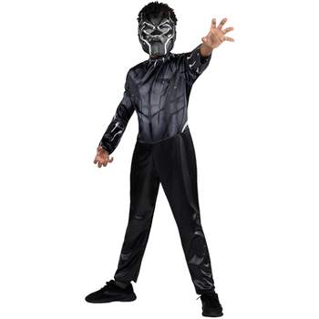 Black Panther Enfants Garçons Cosplay Costume Super-héros Fancy Dress Up  Jumpsuit Party Halloween Carnaval Performance Outfit Cadeau d'anniversaire