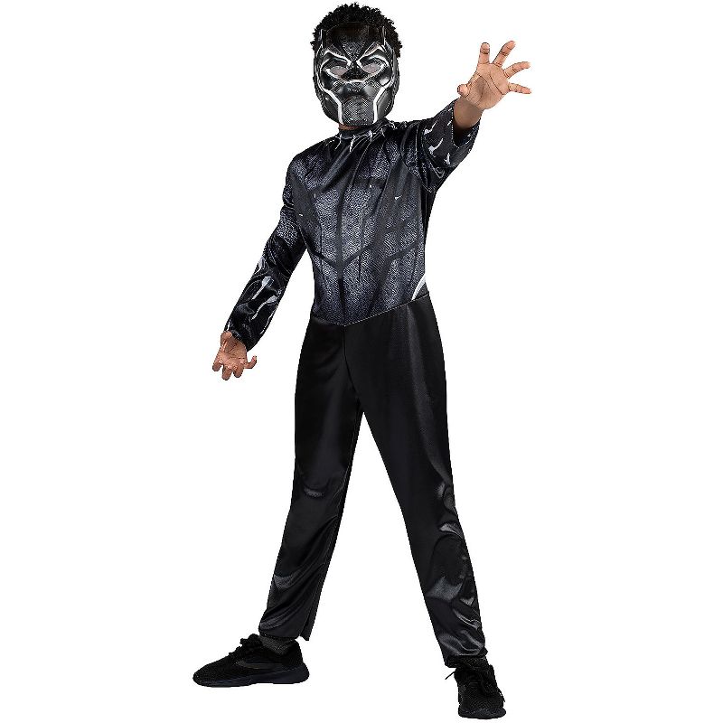 Jazwares Boys' Black Panther Costume - Size 12-14 - Black, 1 of 2