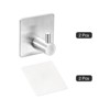 Unique Bargains 304 Waterproof Bathroom Kitchen Self Adhesive Hooks and Hangers - 3 of 4