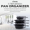 Cuisinel Heavy Duty Steel Construction Extra Large 5 Pan and Pot Organizer 5 Tier Rack, 12.2 inch, Black - image 4 of 4