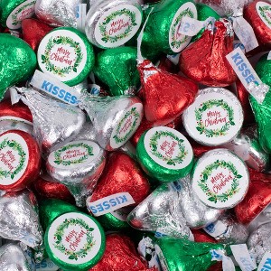 Christmas Candy Party Favors Chocolate Hershey's Kisses Bulk - Merry Christmas - 1 of 1