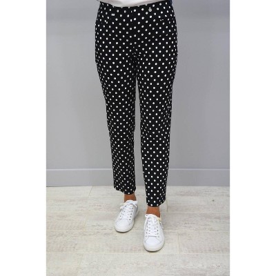 Women's Polka Dot Pull On Capri Pants - ROBELL