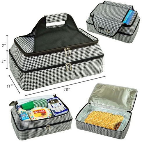 Insulated Casserole Carrier, Thermal Lunch Container for Hot Food  Transport, Picnics (Teal and Gray, 16 x 10 x 4 In)