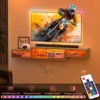 WOWLIVE 59in&71in Floating TV Stand with LED Light, Floating Shelf with Storage Shelf, Media Console Entertainment Center for Living Room - 3 of 4