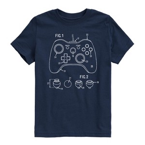 Boys' - Instant Message - Game Controller Rendering Short Sleeve Graphic T-Shirt - 1 of 4