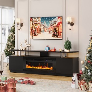 Fireplace TV Stand for 80 Inch TV, 70” Entertainment Center with 36” Electric Fireplace - 1 of 4