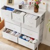 SKRAN Tall Fabric Clothes Cabinet Storage Organizers with 9 Drawers And Wood Top Surface Table Chest Of Drawers, Living Room, Hallway, Porch - 2 of 4