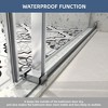 Frameless Shower Door: Fixed and Sliding Panels, 70mm Stainless Pulleys, Soft-Close, Easy-Clean, Safe - 4 of 4
