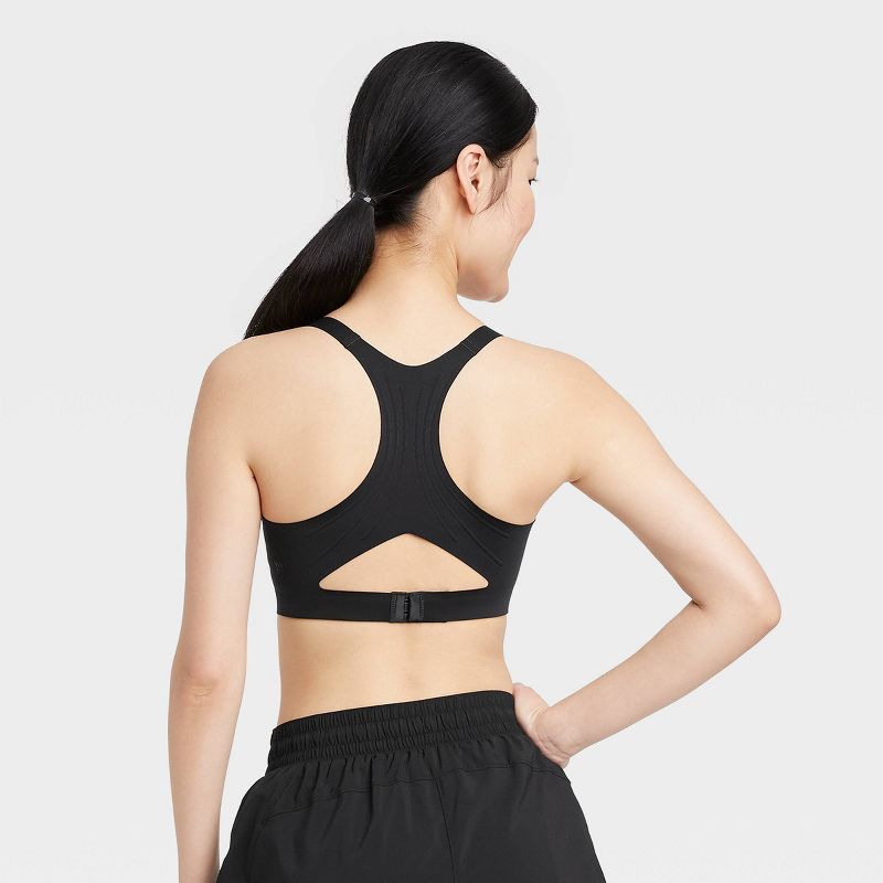 Women's High Support Embossed Racerback Run Sports Bra - All In Motion™, 2 of 6