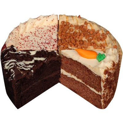 Rich's Double Layer Variety 8" Caramel, Carrot, Chocolate, Red Velvet Cake - 46oz