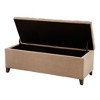 CAVINAS Storage Bench Rectangle Ottoman with Storage Ottoman Tufted Top for Entryway - 4 of 4