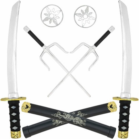 BLUE NINJA WARRIOR SWORD / KNIFE SET