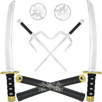 Skeleteen Ninja Weapons Toy Set - Fighting Warrior Costume Set.