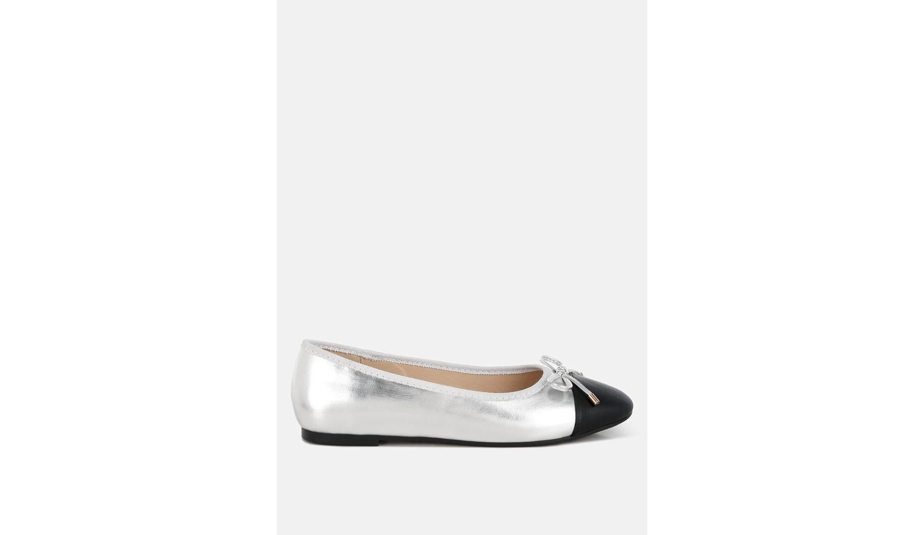 London Rag Womens Minato Two Tone Ballet Flats 8