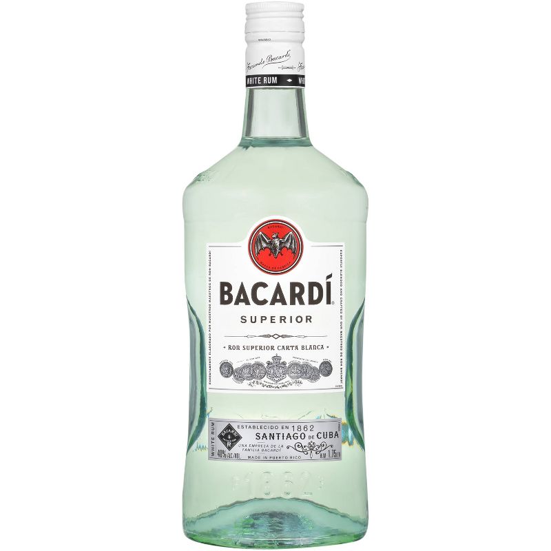 Bacardi Superior Light Puerto Rican Rum - 1.75L Bottle, 1 of 9