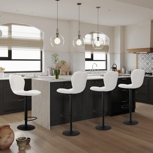 Jojoka Counter Height Adjustable Bar Stools Kitchen Island Barstools Set - 1 of 4