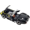 Shelby Cobra 427 S/C "Terlingua Racing Team" Black with Yellow "Shelby Collectibles" Series 1/64 Diecast Model Car by ACME - 2 of 4