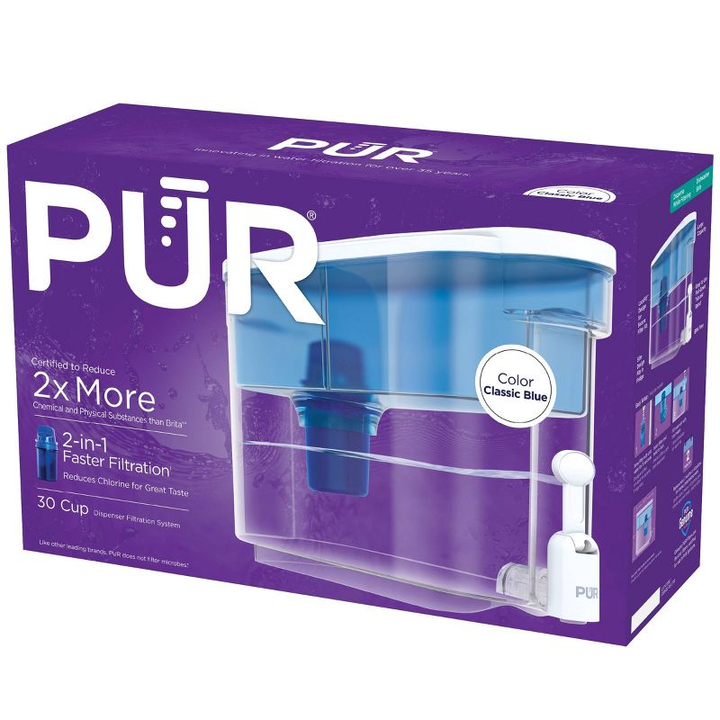 PUR Classic 30-Cup Water Dispenser Filtration System - Blue/White, 6 of 13