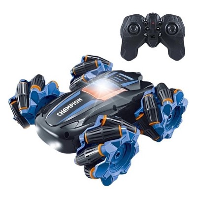 WOPET Remote Control Stunt Car, 360° Spinning & Flashing LED RC Car, 4WD All-Terrain Toy for Boys & Girls, Ideal Gift for Kids Ages 6-12