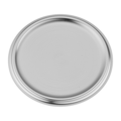 4-Quart Silver Stainless Steel Deep Saute Pan with Lid
