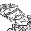 Sussexhome Frida Metal Wall Art - Minimalist Decor for Home, Living Room, Office, or Studio - 3 of 4