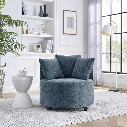 Damis swivel best sale barrel chair