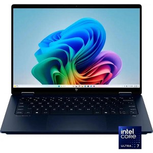 HP OmniBook X Flip Copilot+ PC 14” WUXGA 2-in-1 Touchscreen Laptop, Intel Core Ultra 7 256V, 16GB RAM, 1TB SSD, Windows 11 Home - 1 of 4