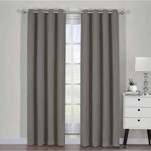 Egyptian Linens Ava Blackout Weave Curtain Panels With Tie Backs Pair (Set Of 2) - 1 of 4