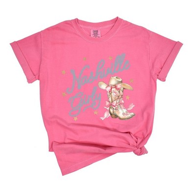 Simply Sage Market Women's Coquette Nashville Girly Short Sleeve Garment Dyed Tee