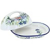 Blue Rose Polish Pottery 15A WR Unikat Butter Dish - 2 of 2