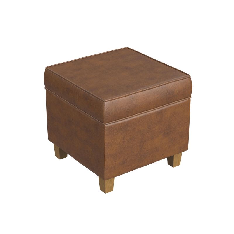 Cole Classics Square Storage Ottoman with Lift Off Top - HomePop, 4 of 18